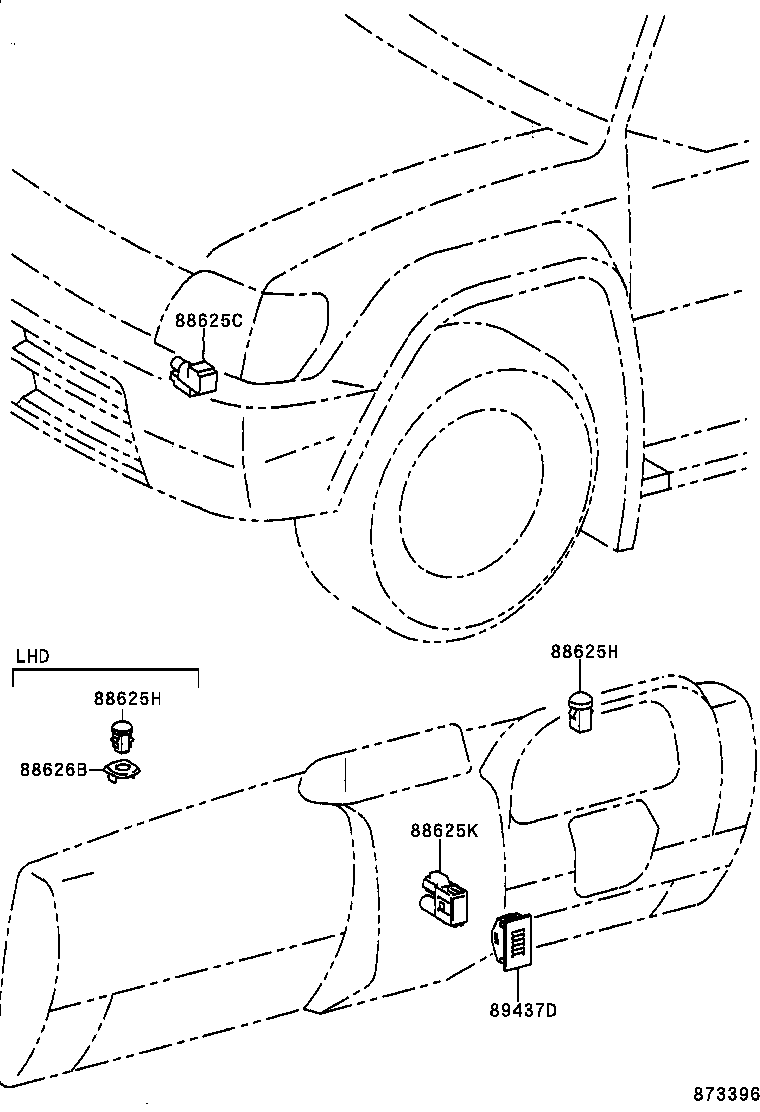55844-60100 DUCT, HEATER TO REGISTER, NO.2 product image