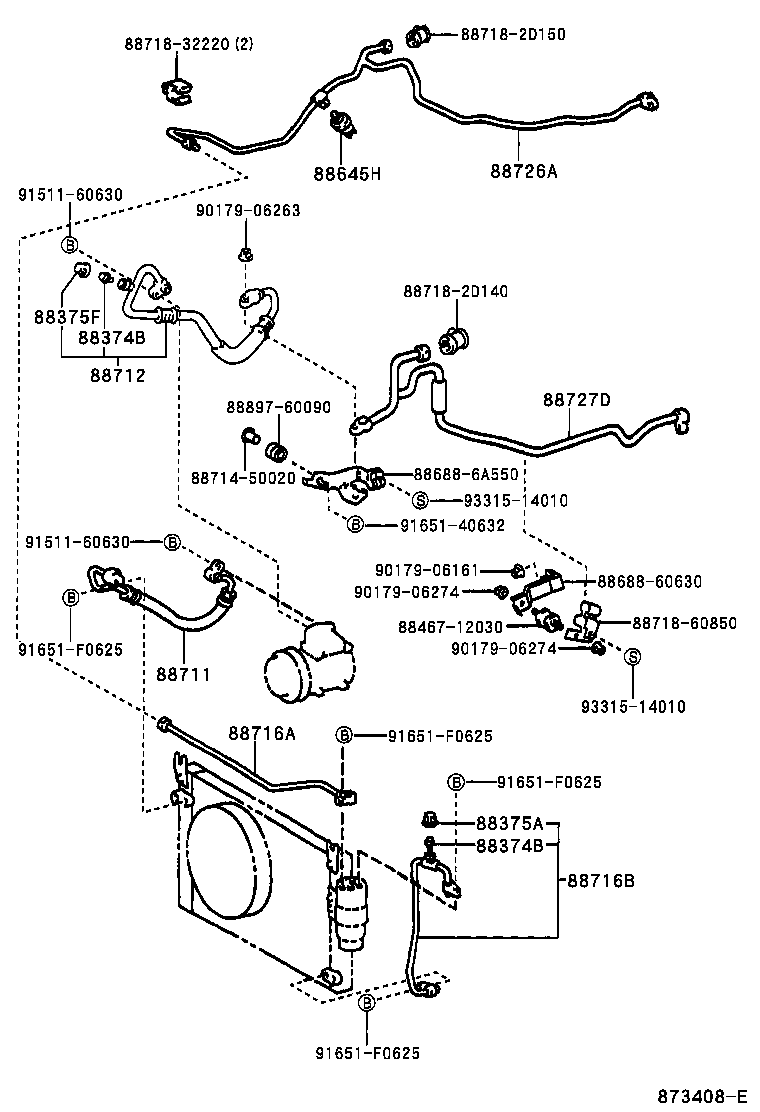 88453-60010 FAN, COOLING (FOR CONDENSER) product image