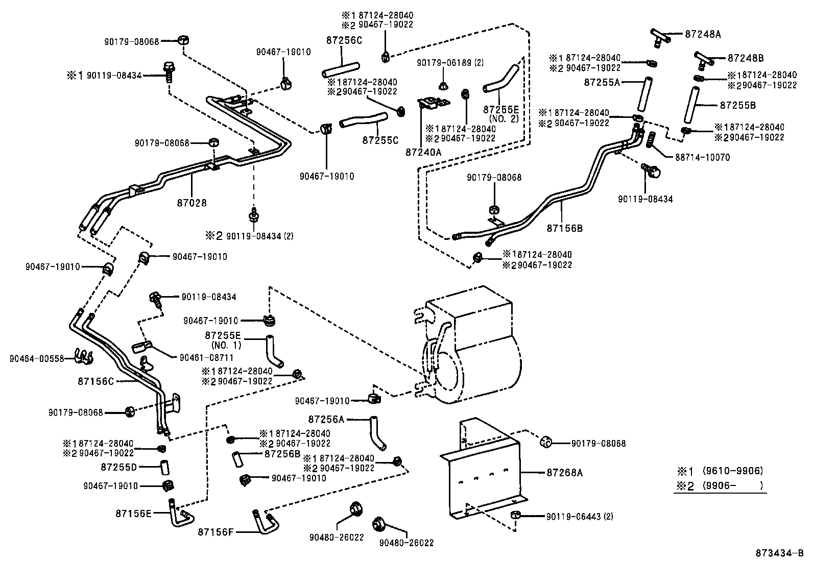 87209-65030 HOSE, HEATER WATER product image