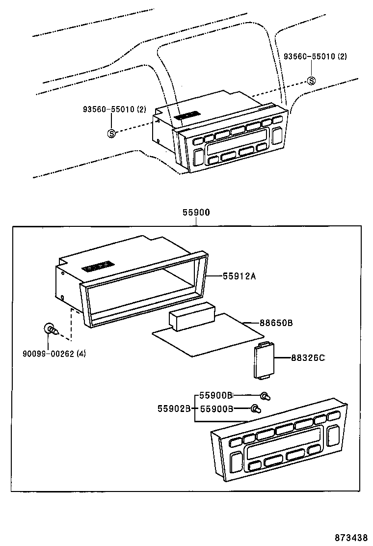 55840-07020 DUCT ASSY, HEATER TO REGISTER, NO.6 product image