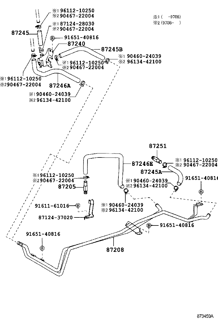 87248-89135 JOINT OR UNION, FRONT HEATER HOSE THROUGH OR INLET VALVE product image
