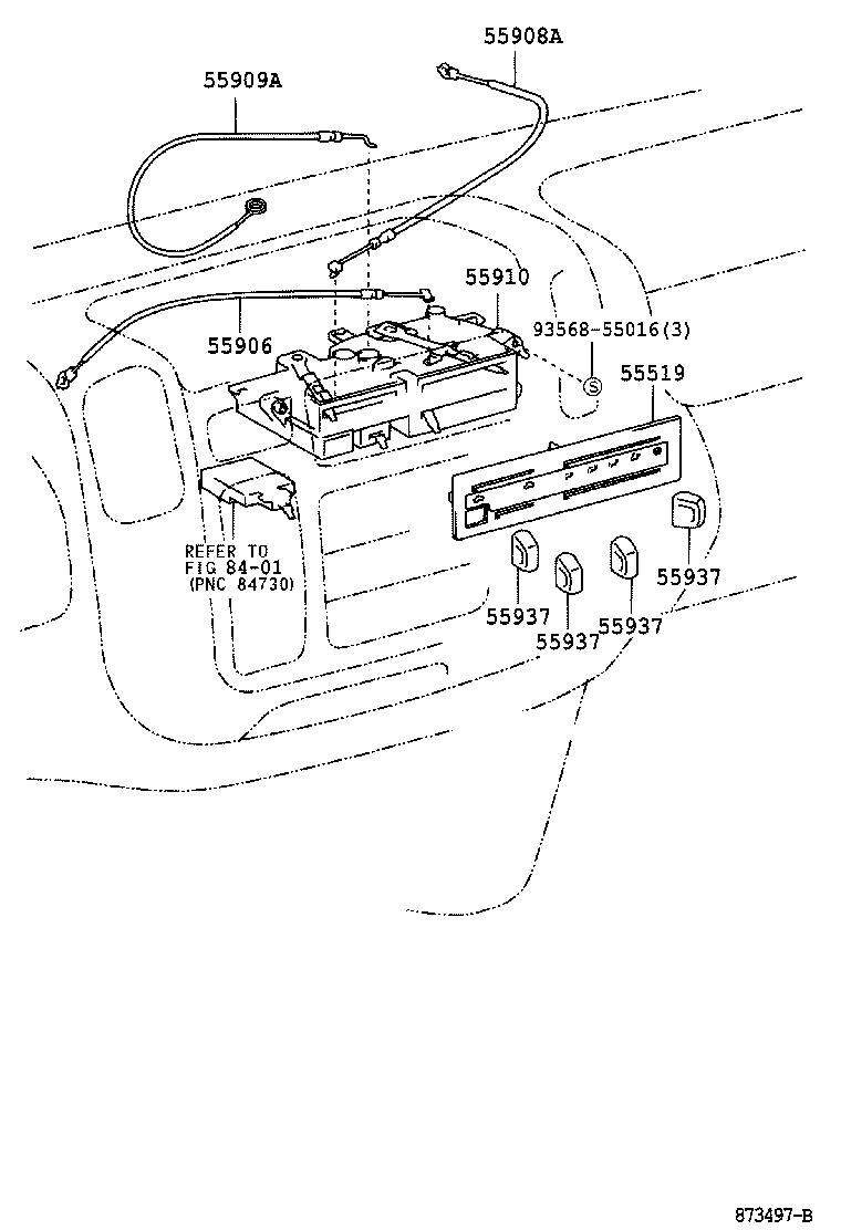 55519-37110 PLATE, HEATER CONTROL NAME product image