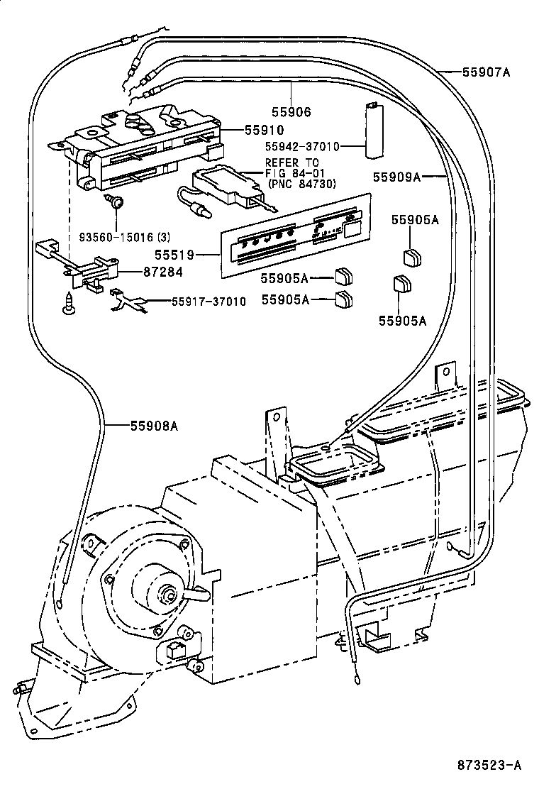 55917-37010 KNOB, HEATER CONTROL product image