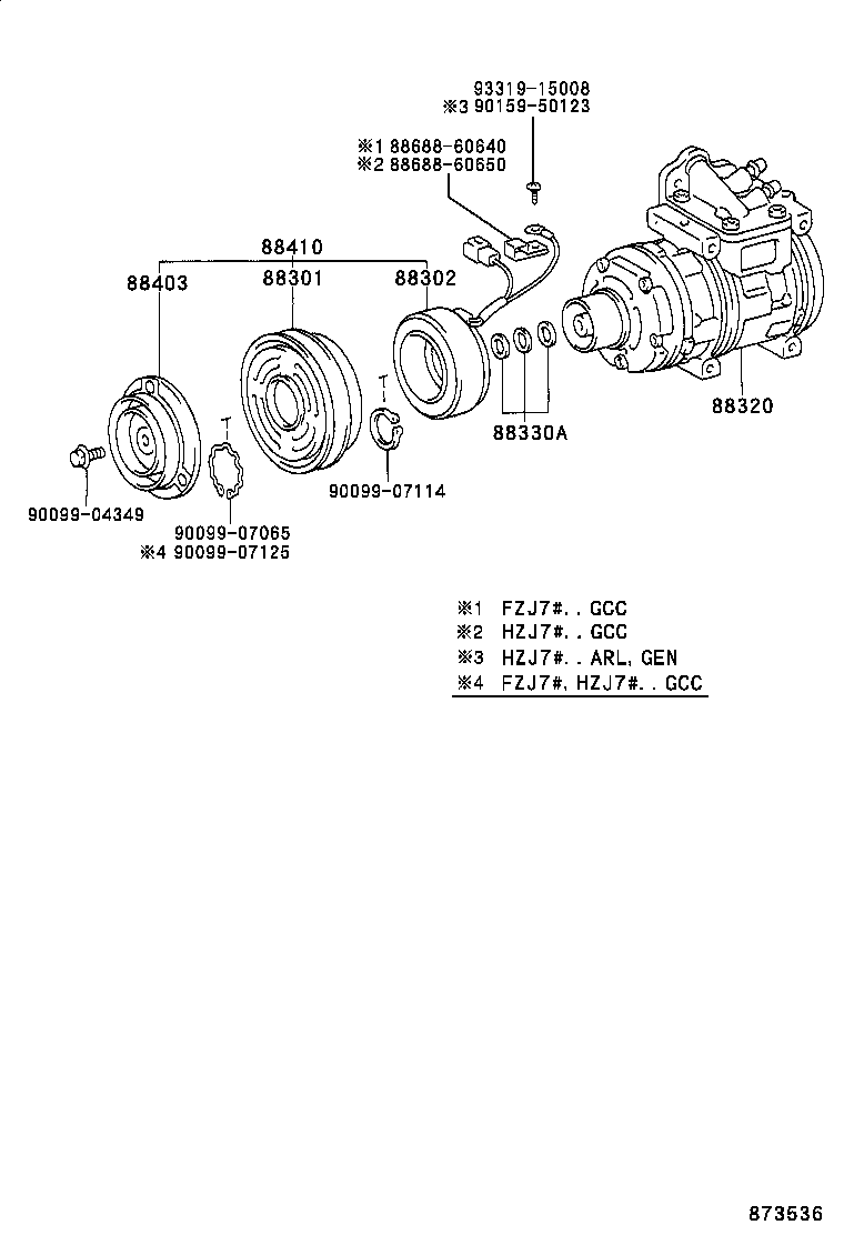 88320-60410 COMPRESSOR ASSY, COOLER product image