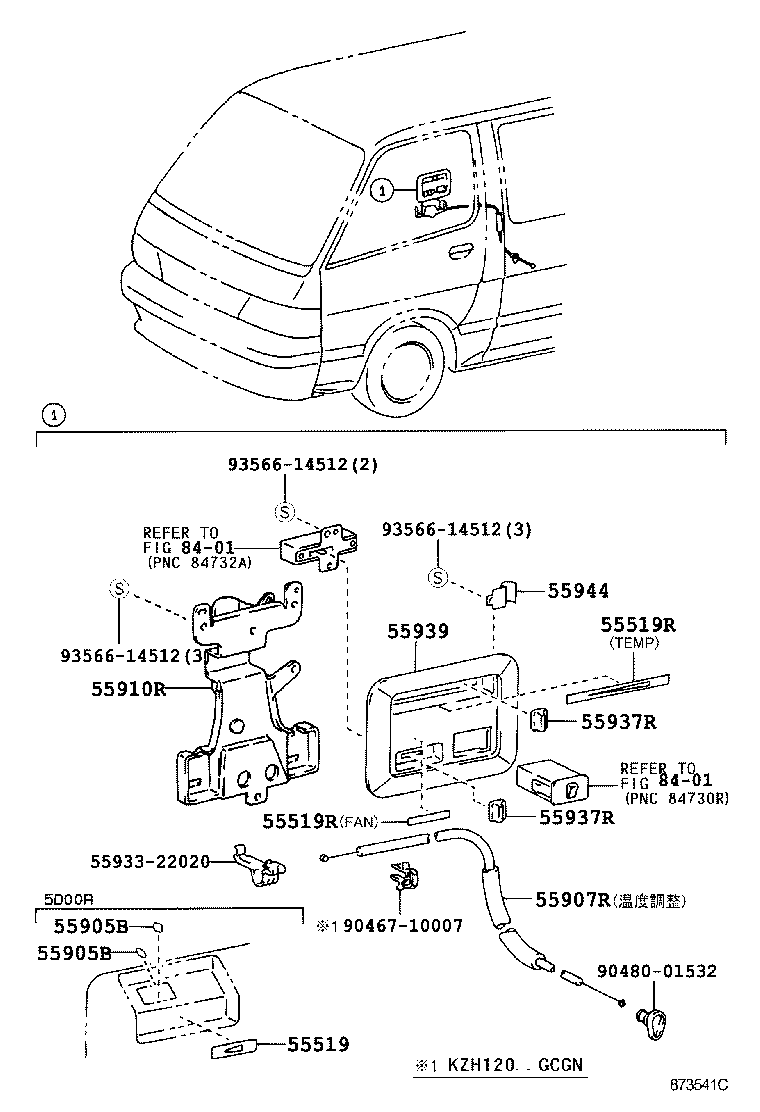 55902-26031 CONTROL SUB-ASSY, HEATER product image