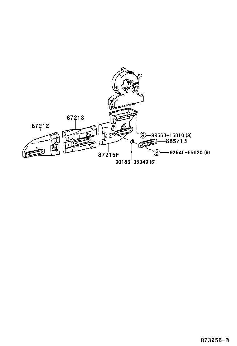 55844-95J05 DUCT, HEATER TO REGISTER, NO.2 product image