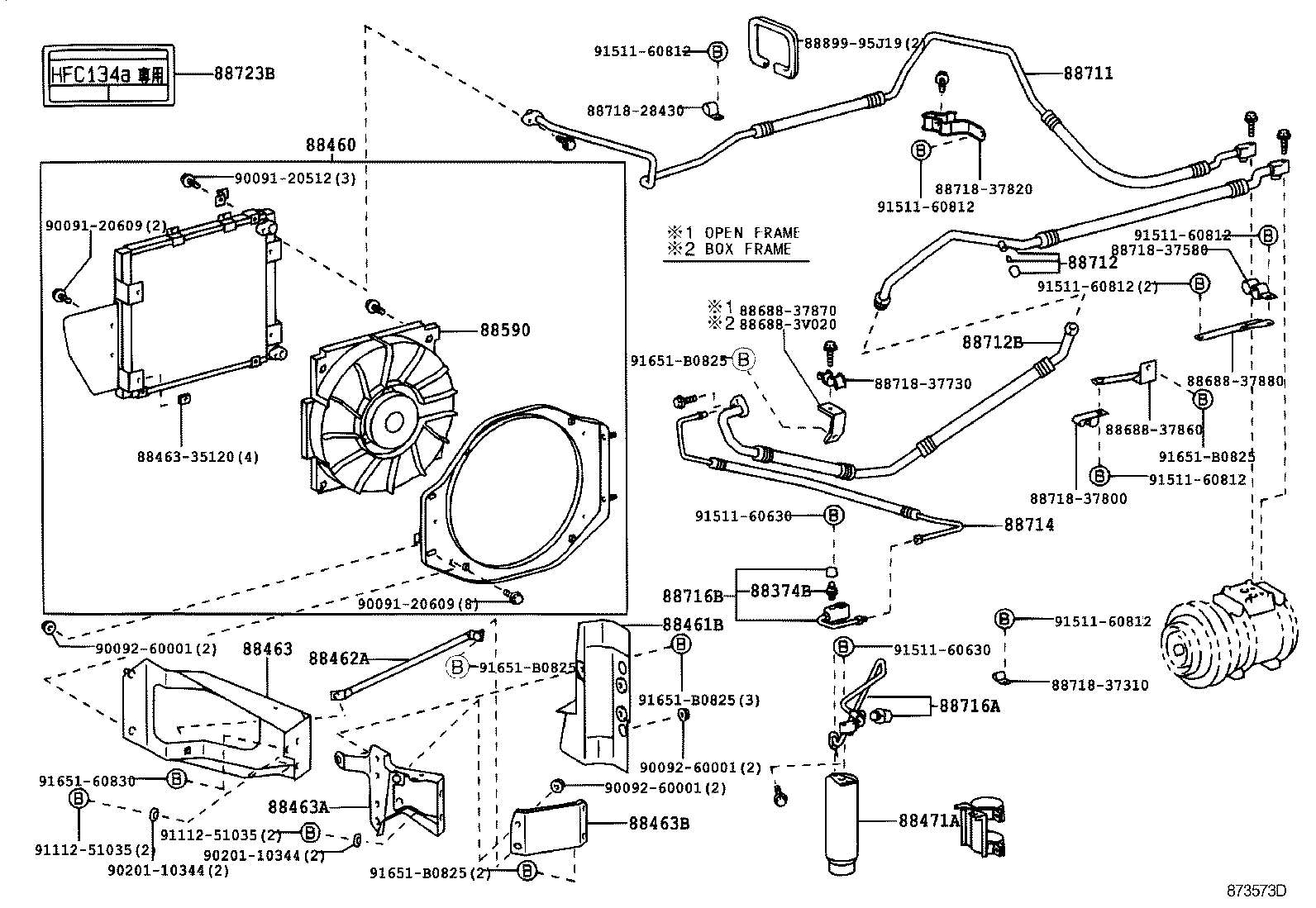 88723-20030 LABEL, COOLER SERVICE CAUTION product image