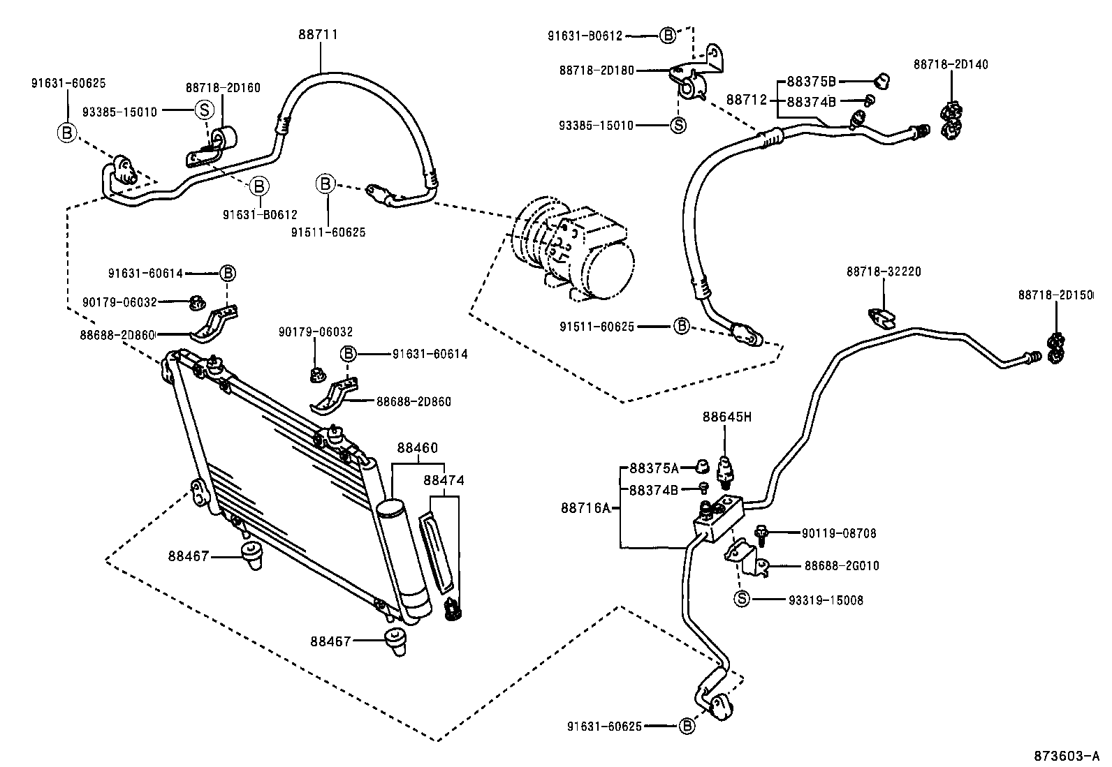 Toyota 88460-20600 CONDENSER ASSY, COOLER