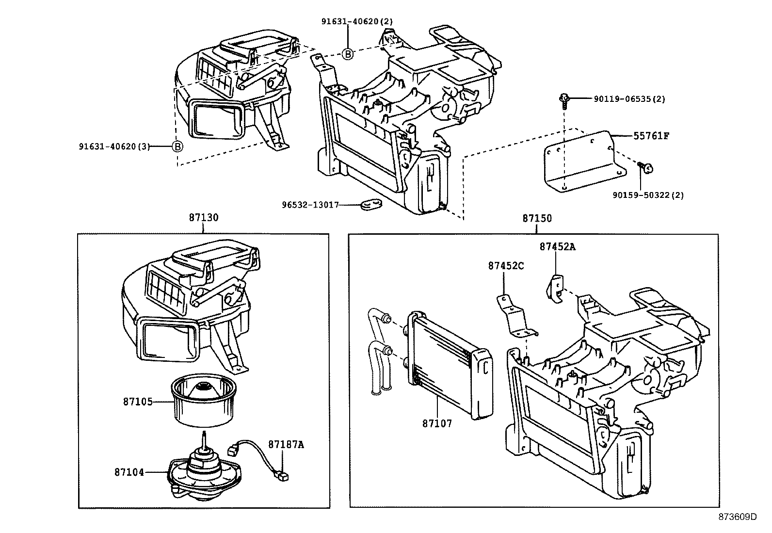 87150-37270 RADIATOR ASSY, HEATER product image