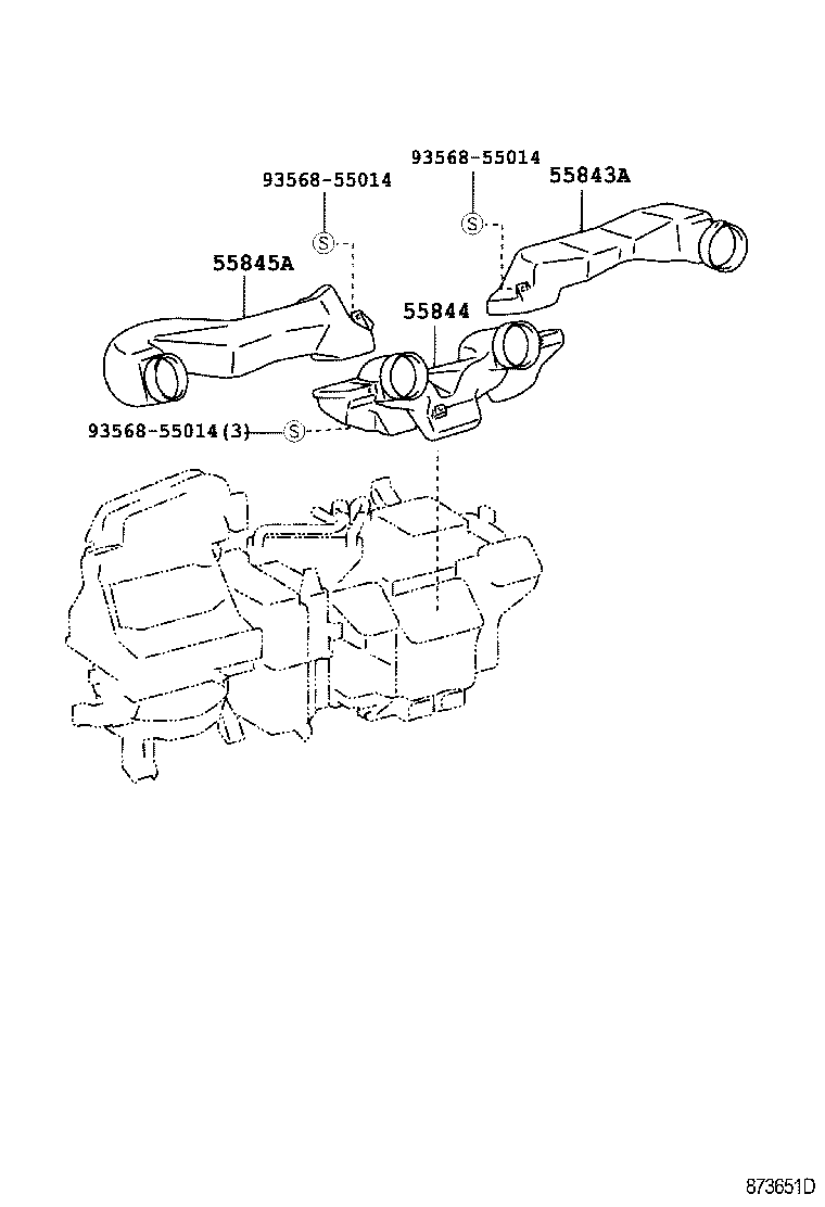 55523-52010 COVER, HEATER CONTROL OPENING product image