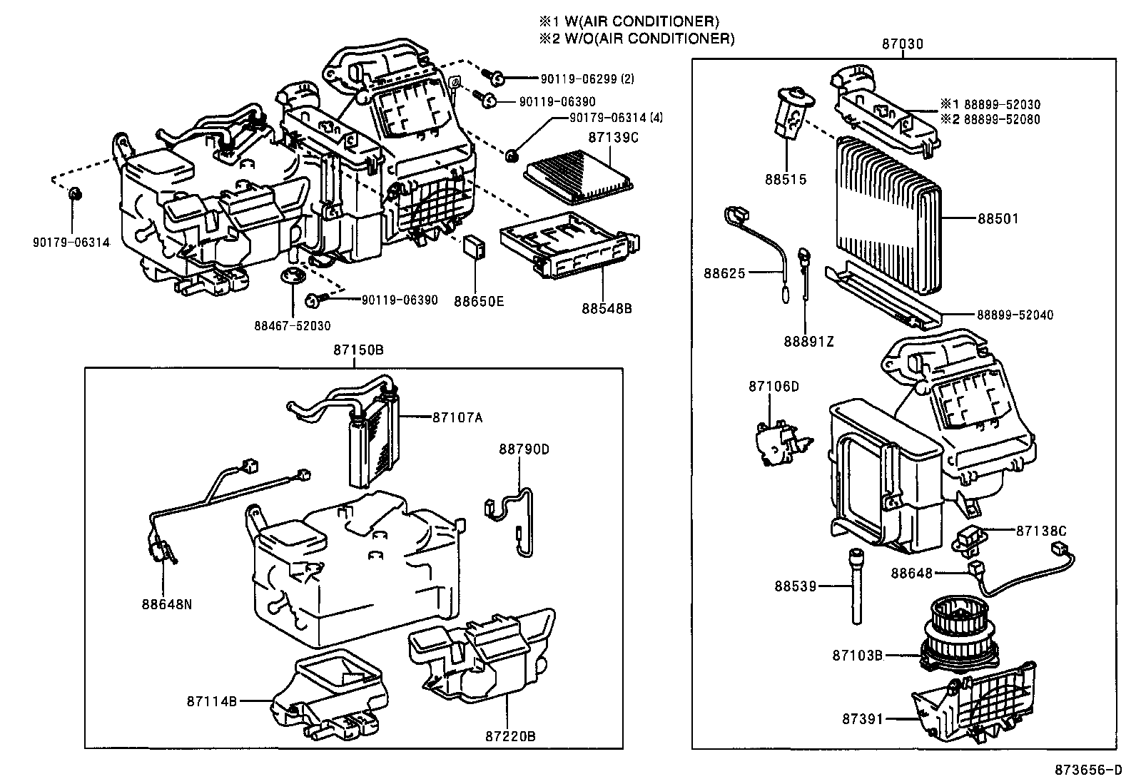 87150-52111 RADIATOR ASSY, HEATER product image