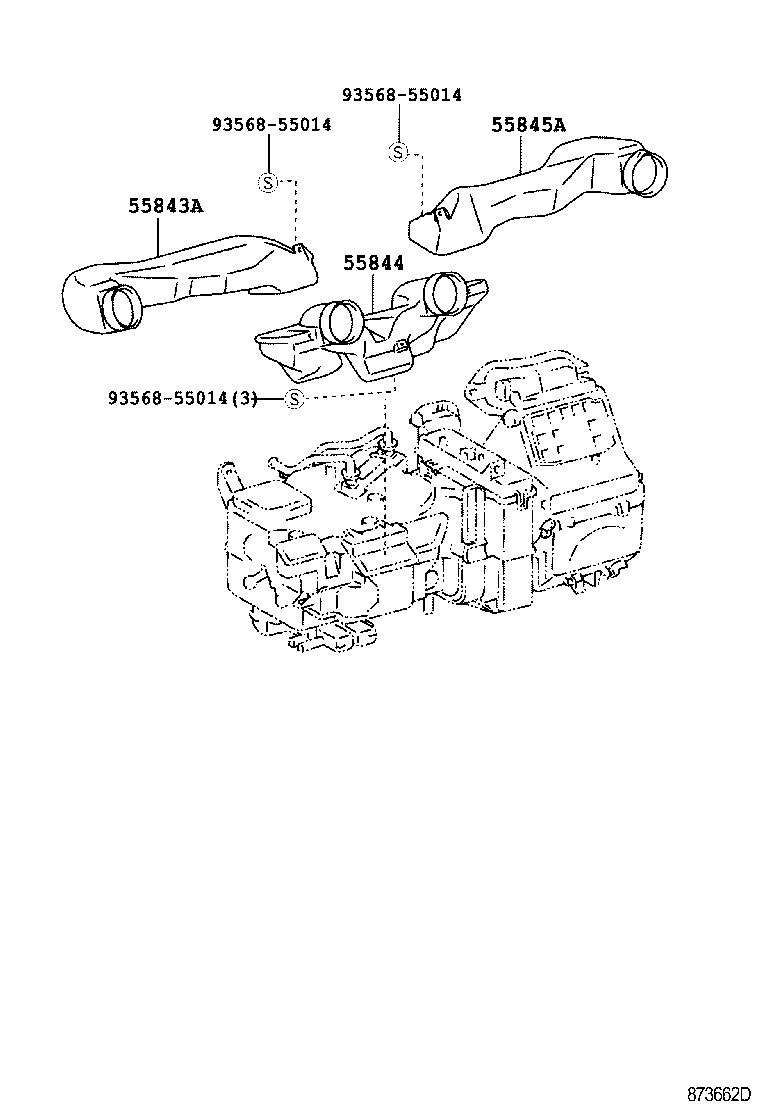 55523-52010 COVER, HEATER CONTROL OPENING product image