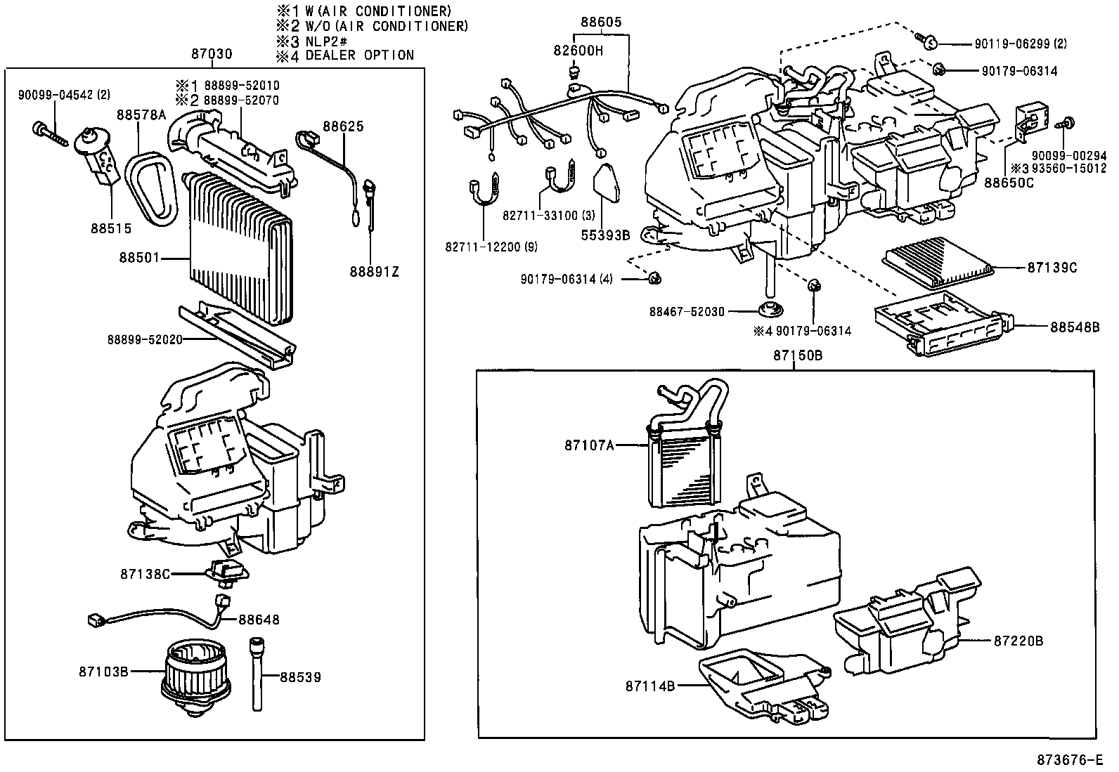 87150-52111 RADIATOR ASSY, HEATER product image