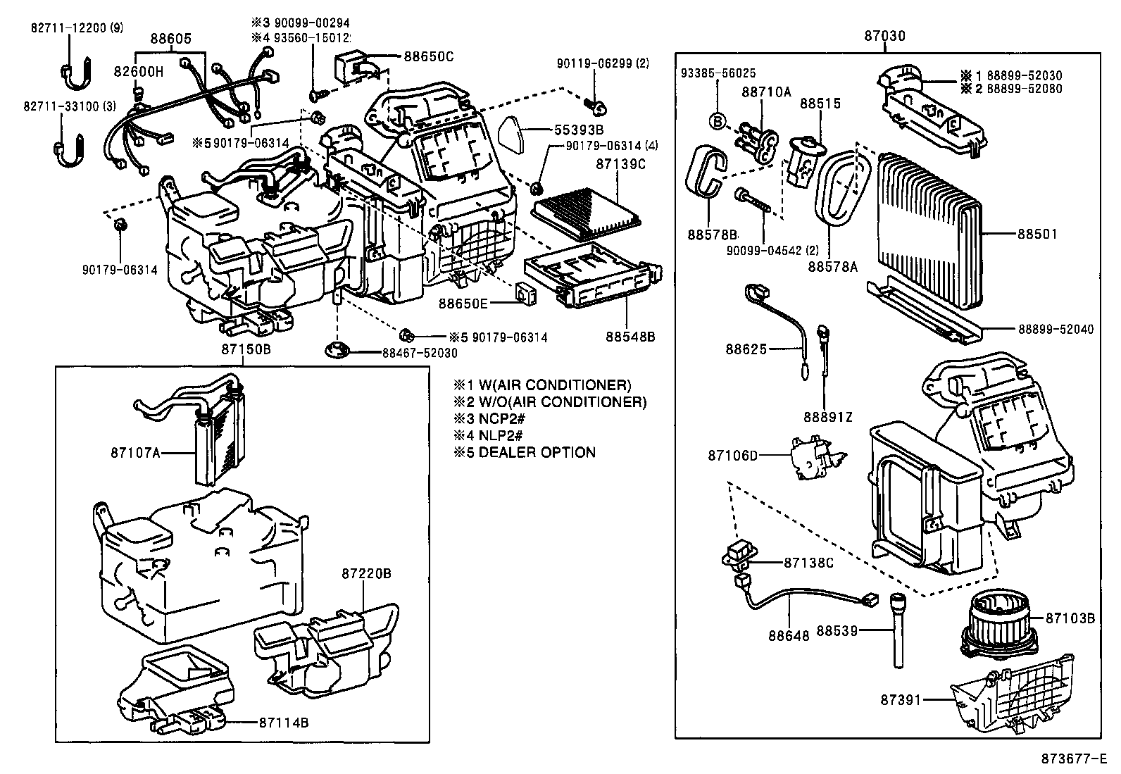 87150-52111 RADIATOR ASSY, HEATER product image