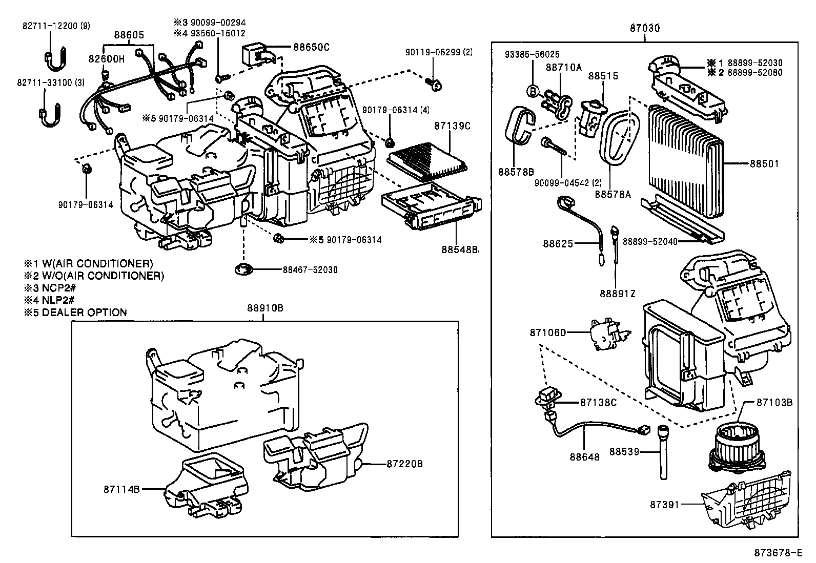 87150-52111 RADIATOR ASSY, HEATER product image