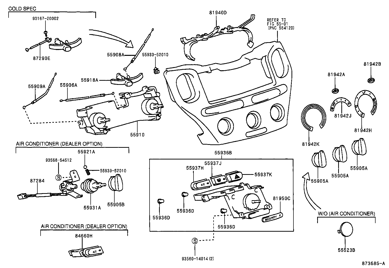 55844-52030 DUCT, HEATER TO REGISTER, NO.2 product image