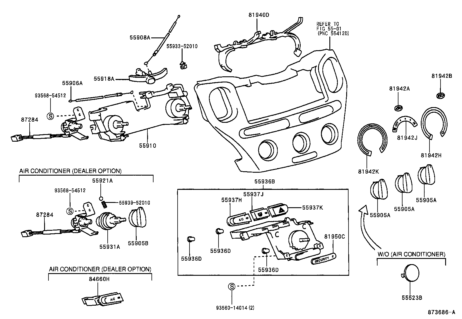 55844-52030 DUCT, HEATER TO REGISTER, NO.2 product image