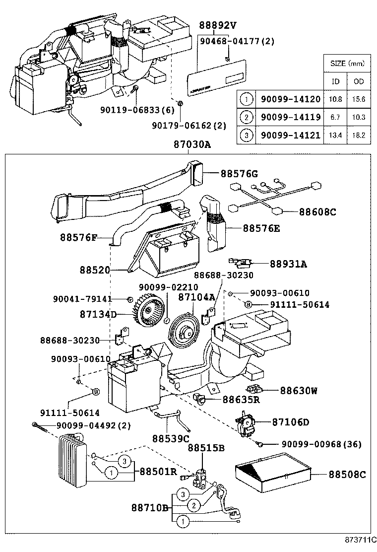 87130-30730 BLOWER ASSY product image