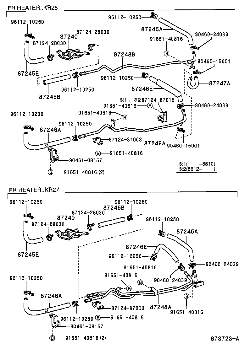 87208-87052 PIPE, HEATER WATER OUTLET, A product image