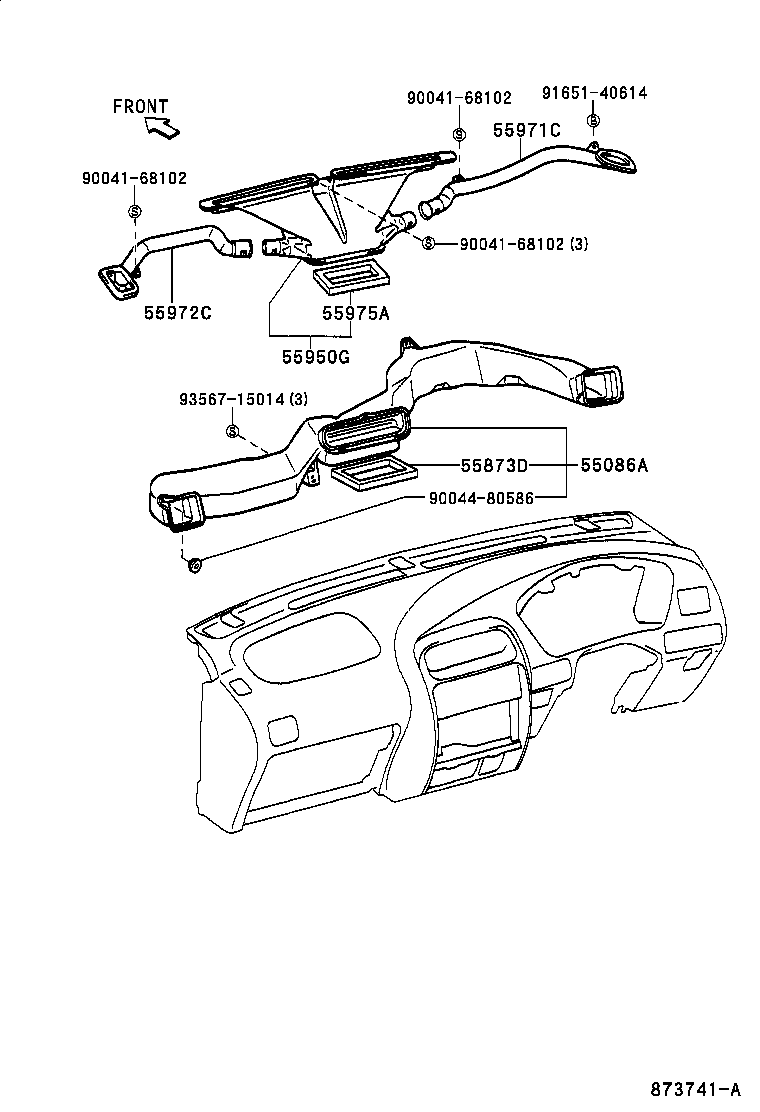 55907-87403 CABLE SUB-ASSY, TEMPERATURE DAMPER CONTROL product image