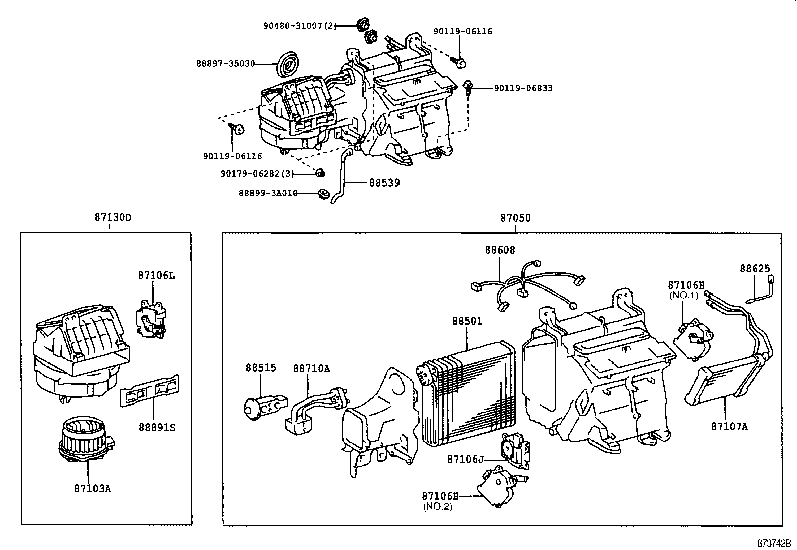 88515-30730 VALVE, REAR COOLING UNIT EXPANSION product image