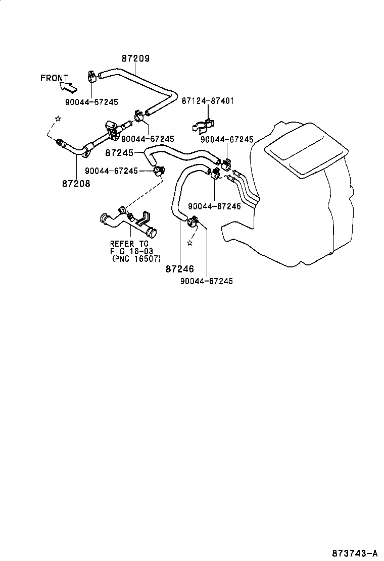 87245-87402 HOSE, HEATER WATER, INLET product image