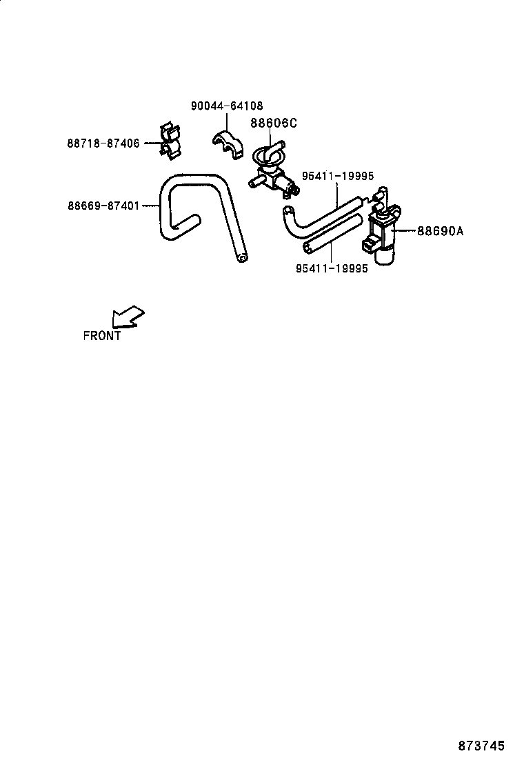 88690-87401 VALVE ASSY, COMBINATION product image