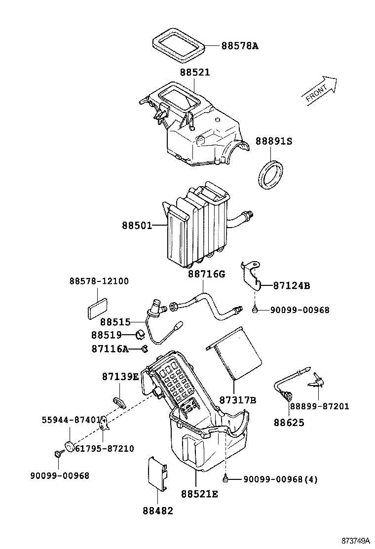88515-87401 VALVE, COOLER EXPANSION product image
