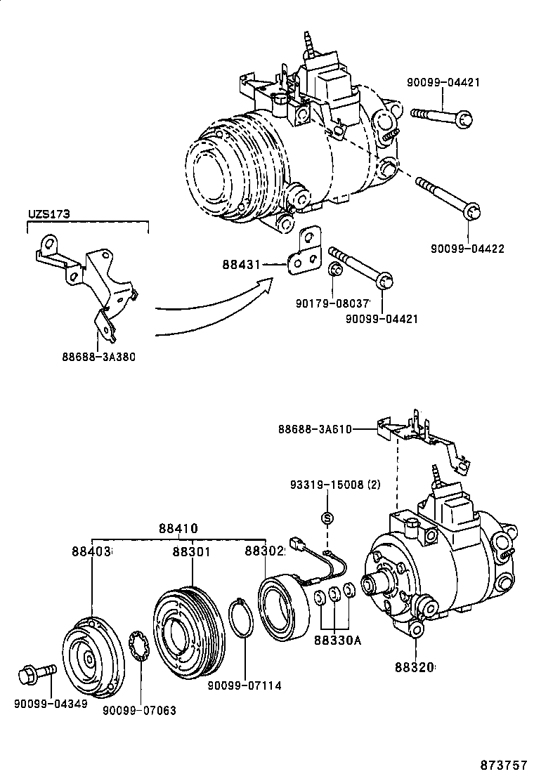88320-30720 COMPRESSOR ASSY, COOLER product image