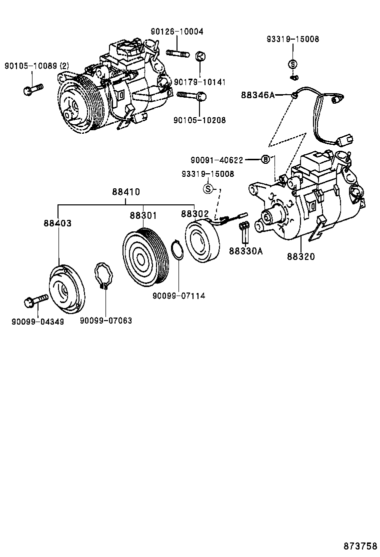 88320-30720 COMPRESSOR ASSY, COOLER product image