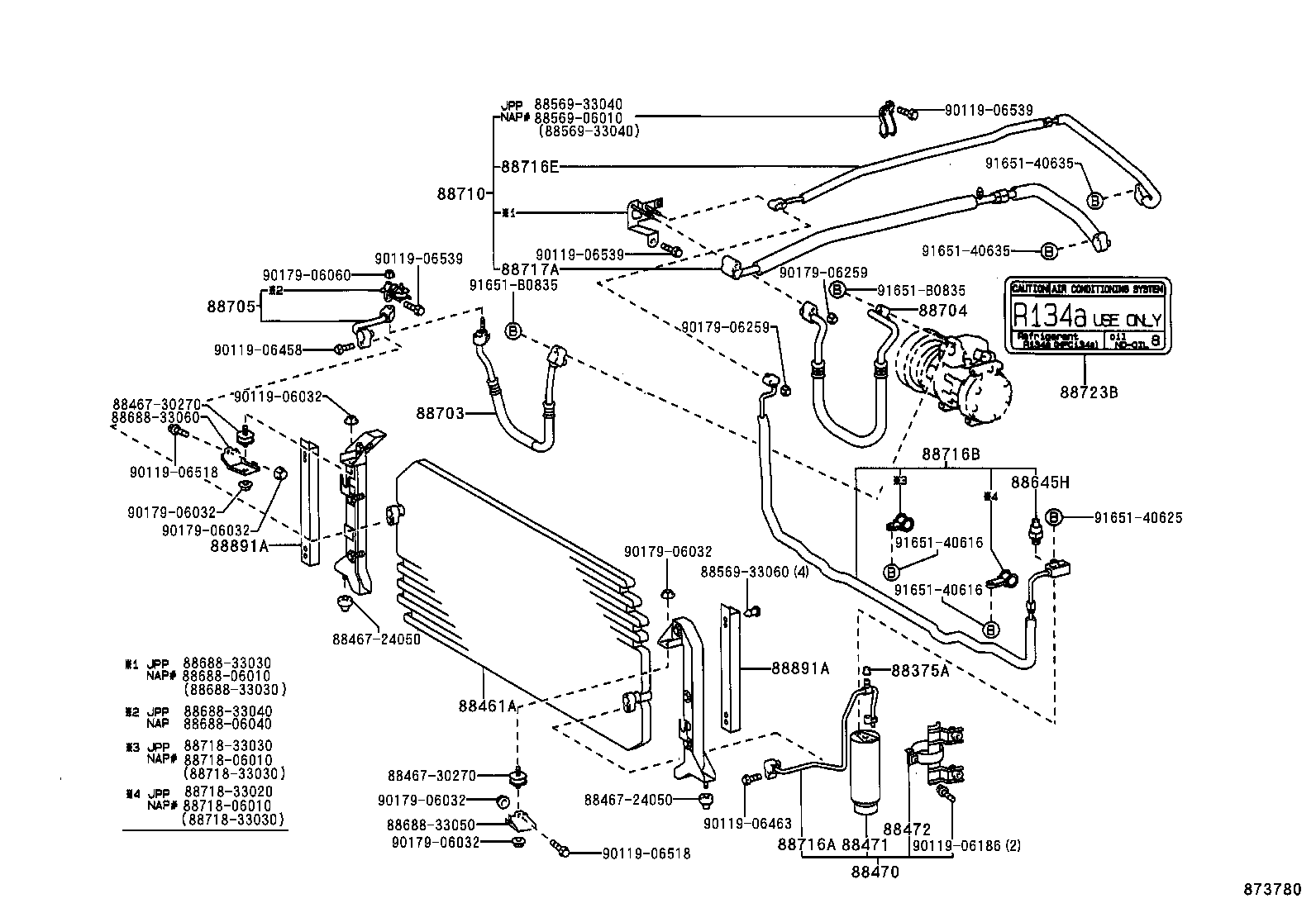 88461-33010 CORE, COOLER CONDENSER product image