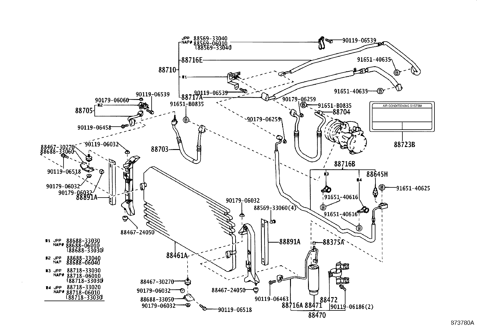 Toyota 88550-06010 MOTOR ASSY, BLOWER (FOR CONDENSER)