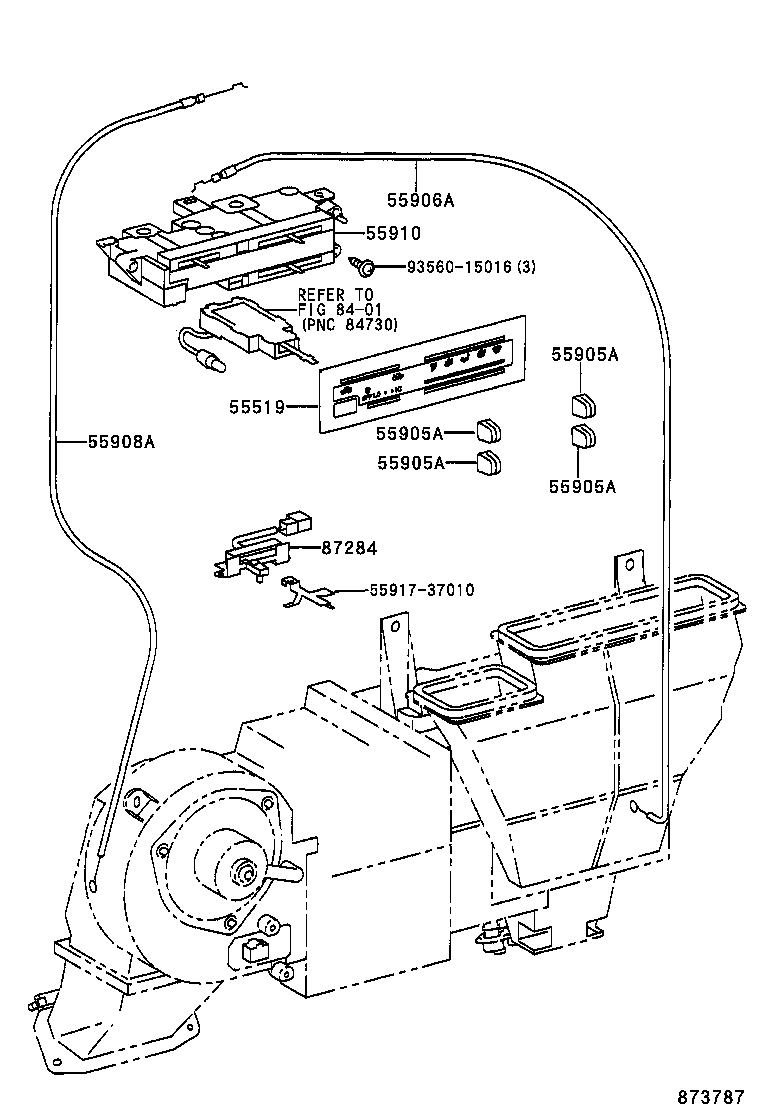55848-37010 DUCT, HEATER TO REGISTER, NO.6 product image