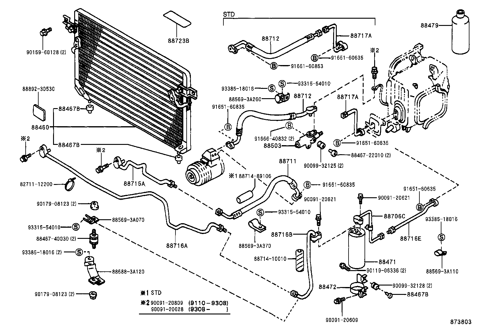 88710-31010 TUBE ASSY, AIR CONDITIONER product image