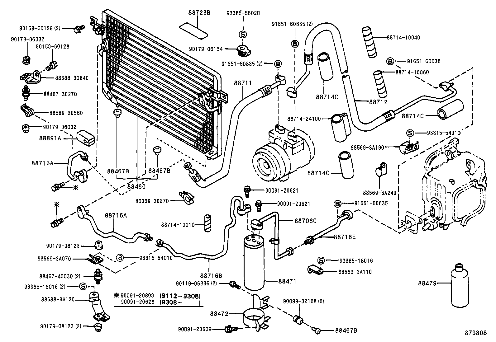 88710-31010 TUBE ASSY, AIR CONDITIONER product image