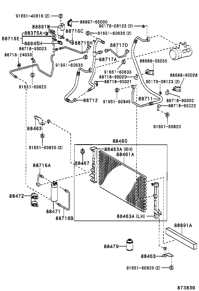 88461-28080 CORE, COOLER CONDENSER product image