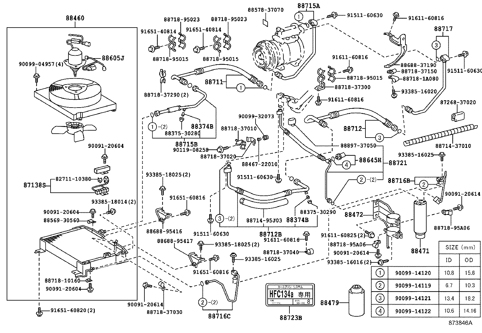 88460-37280 CONDENSER ASSY, COOLER product image