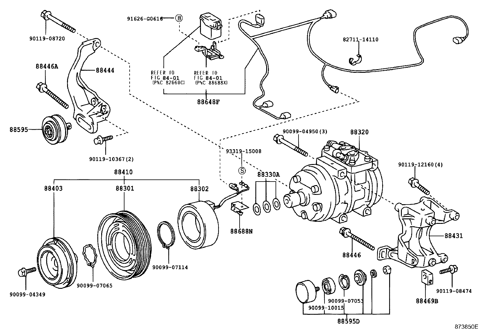 88440-35090 PULLEY ASSY, IDLE product image