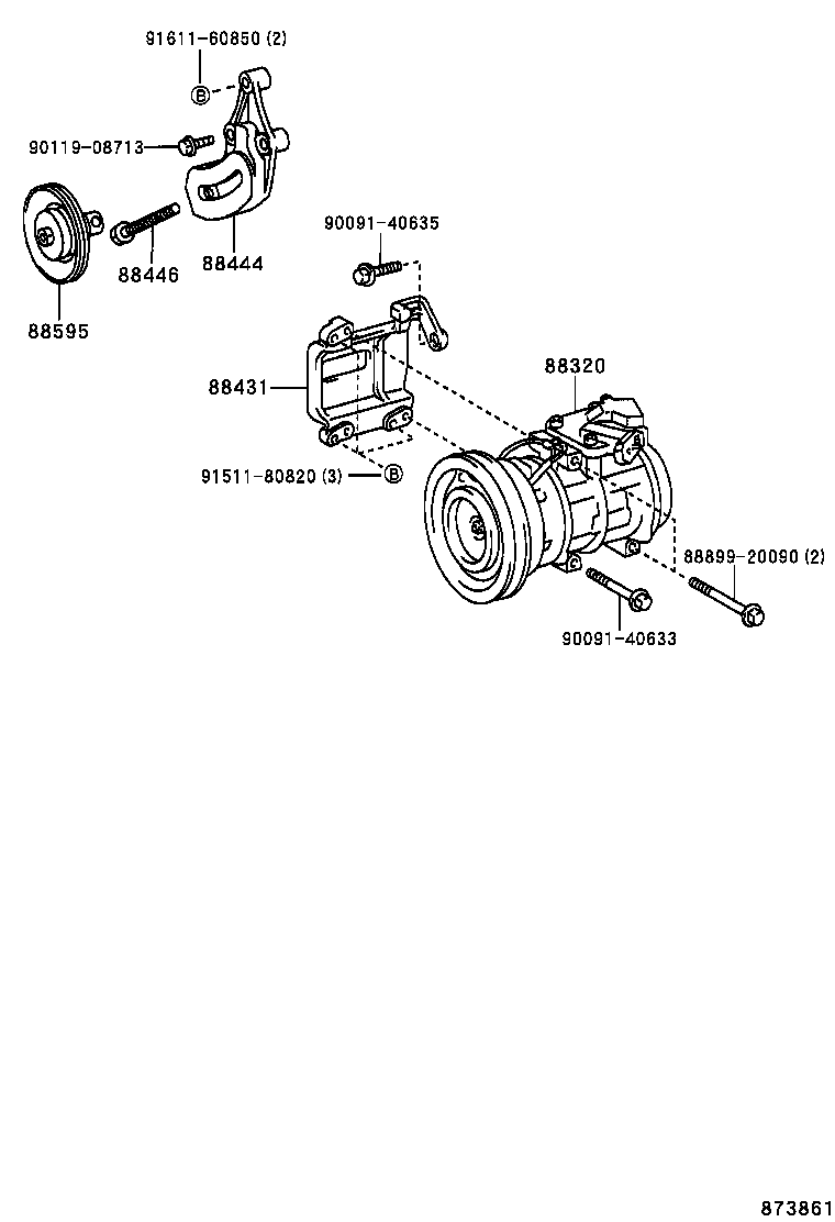 88412-27090 ROTOR SUB-ASSY, MAGNET CLUTCH product image