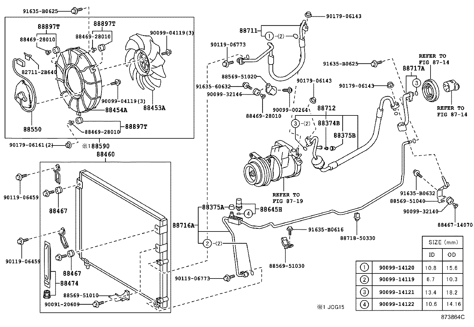 88460-51010 CONDENSER ASSY, COOLER product image