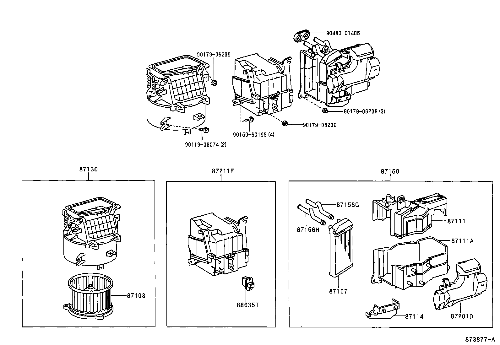 87114-0B030 COVER, HEATER product image