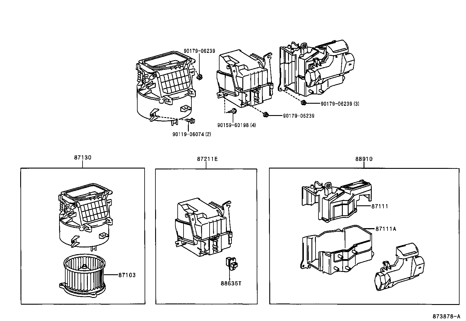 87114-0B030 COVER, HEATER product image