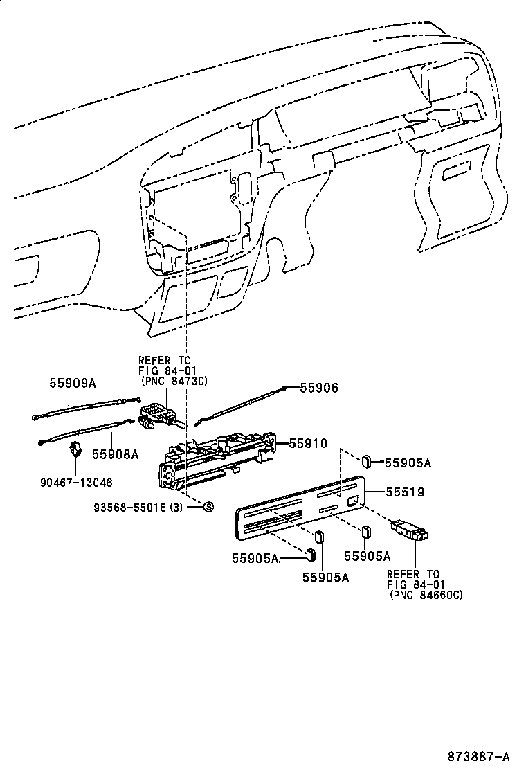 55846-0B040 DUCT, HEATER TO REGISTER, NO.4 product image