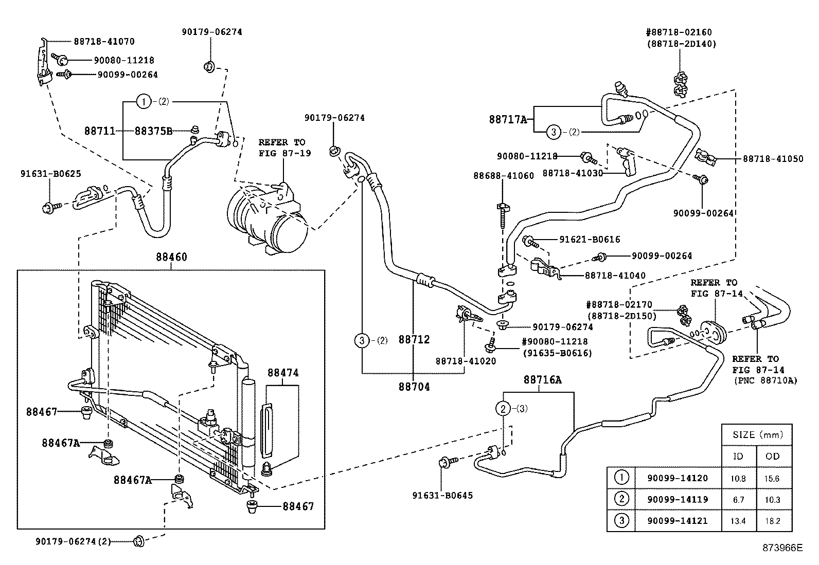 88460-07041 CONDENSER ASSY, COOLER product image