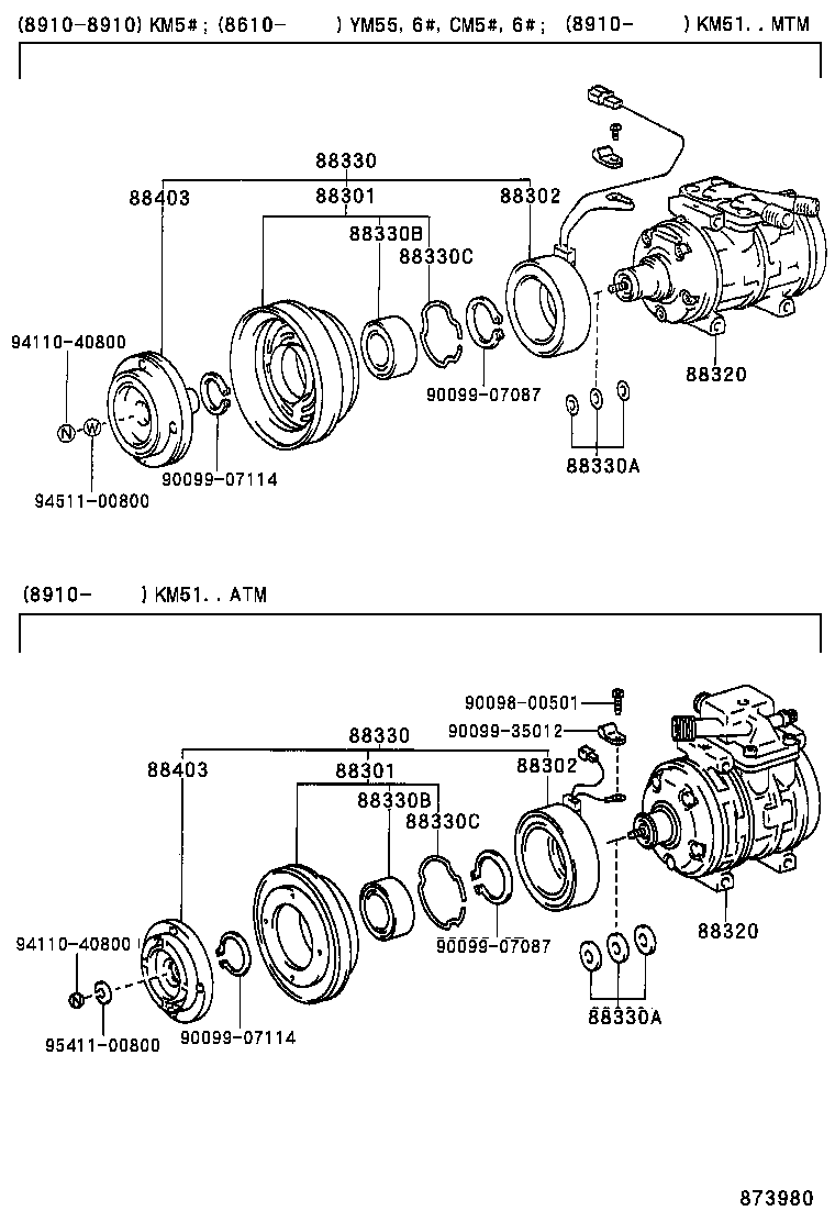 88403-36030 HUB SUB-ASSY, MAGNET CLUTCH product image