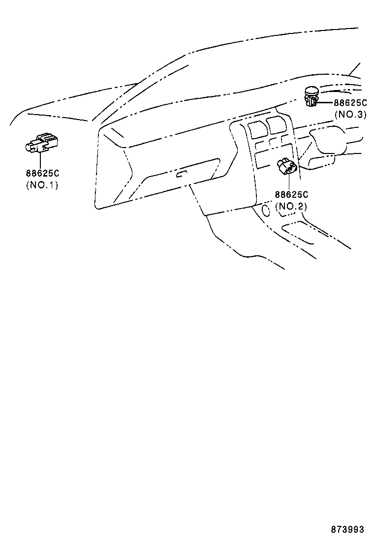 55908-21010 CABLE SUB-ASSY, AIR INLET DAMPER CONTROL product image