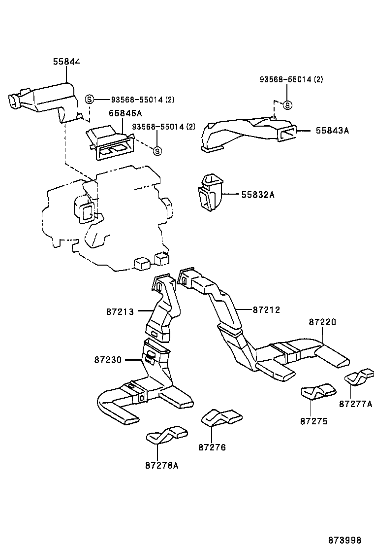 55900-2B280 CONTROL ASSY, AIR CONDITIONER product image