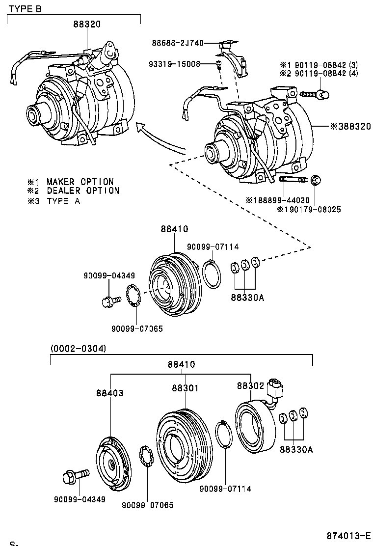 88412-28090 ROTOR SUB-ASSY, MAGNET CLUTCH product image