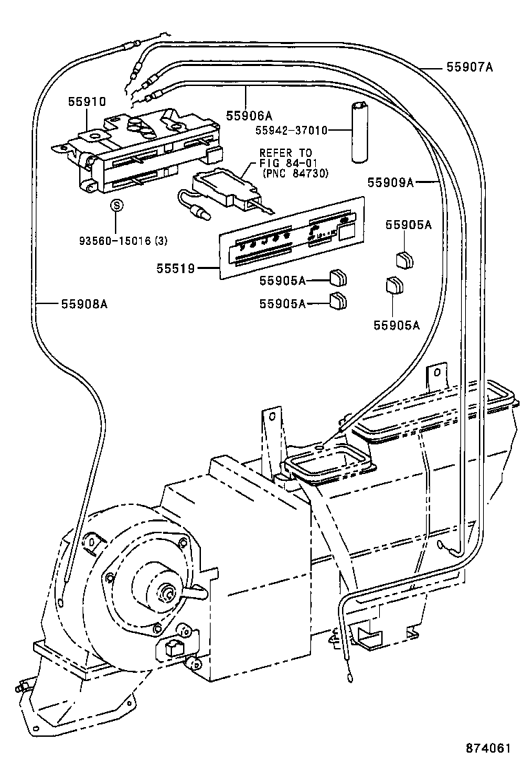 55848-37010 DUCT, HEATER TO REGISTER, NO.6 product image