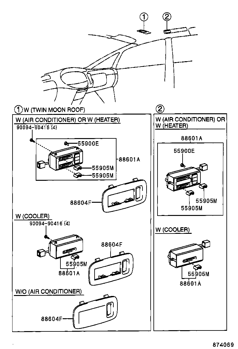 55902-28240 PANEL SUB-ASSY, AIR CONDITIONER product image